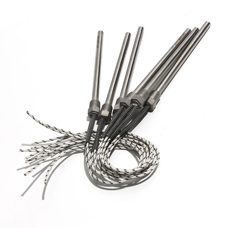 Нагреватель резьбового картриджа DN8/12,8 мм 12/24/36/48 В 60-250 Вт 8x50-200 мм горячее формование - Изображение 1 из 4