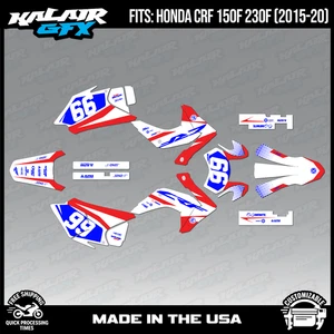 Graphics Kit for HONDA CRF150F CRF230F (2015-2020) Division-Blue-Red - Picture 1 of 4