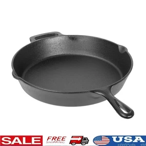 Sartén antiadherente de hierro fundido pre-sazonado segura para horno utensilios de cocina EE. UU. - Imagen 1 de 10