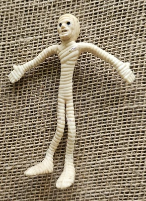 Figura de juguete de goma Bendy Mummy de 5" de colección de los años 70 y 80 Foto 1 de 2