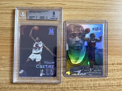 Lote de tarjetas de novato Vince Carter 1998-99 Raptors (RC) Foto 1 de 2