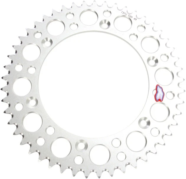 Roda dentada traseira Renthal 49T 520 alumínio ultraleve prata #131U-520-49GBSI Yamaha - Imagem 1 de 1
