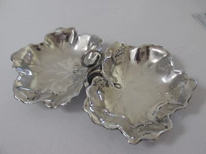 Vintage Reed & Barton Sterling Silver "Double Leaf" Candy/Nut Dish - Picture 1 of 8