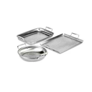 Juego de utensilios de cocina de 3 piezas para exteriores de acero inoxidable todo revestido - Imagen 1 de 4