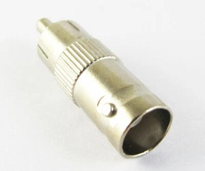 10 un. conectores BNC hembra a RCA macho níquel BNC RCA - Imagen 1 de 3