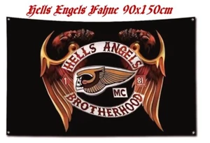Hells Angels, MC, Chopper, Harley Motorsport Fahne Flagge Banner Flag 90 x 150cm - Bild 1 von 23