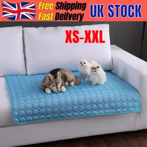 Pet Cooling Gel Mat Dog Cat Summer Heat Relief Non toxic Pad Self Cooling XS-XXL - Picture 1 of 15