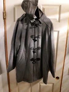 Torrid New Without TAGS Hooded Fleece Peacoat Gray Coat /Jacket Womens Size 2 - Picture 1 of 5