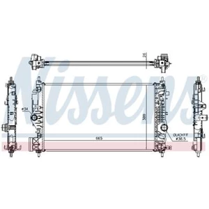 Radiatore acqua radiatore motore per Opel Zafira Tourer C Cascada P12 W13 G09 - Foto 1 di 1