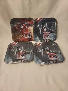 marvel heros set Of 4 7" paper plates. 8 in ea package - Picture 1 of 4