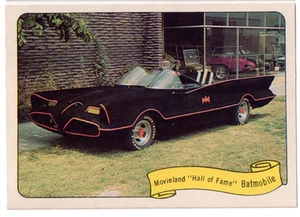1974 FLEER KUSTOM CARS MOVIELAND HALL OF FAME BATMOBILE STICKER REPRINT - BATMAN - Picture 1 of 3