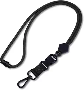 Schlüsselband Lanyard Schwarz mit Karabinerverschluss, 2 Stück Schlüsselbänder P - Bild 1 von 7