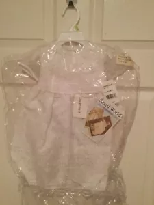 Completo battesimo neonato nuovo con etichetta bianco piccolo mondo cofano 0-3 mesi - Foto 1 di 2