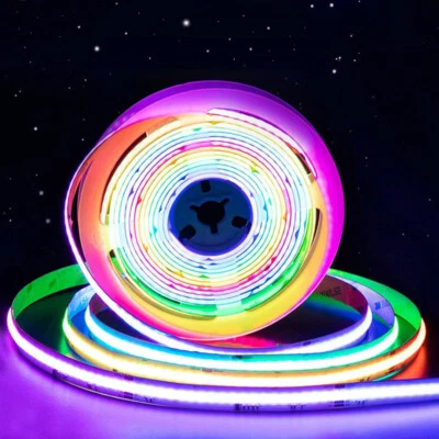 12V 24V WS2811 COB RGB LED Pixel Strip Light Tape Rope Addressable Dream Color - Image 1 of 4