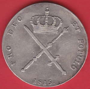 R* ALEMANIA BAVIERA CORONA TALER PLATA 1815 XF DETALLES #N248 - Imagen 1 de 2