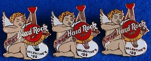 HAWAIIAN LOCATIONS KONA HONOLULU MAUI 1999 VALENTINE'S DAY Hard Rock Cafe 3 PINS - Picture 1 of 1