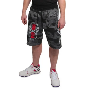 Nuevo Yakuza Hombre Weird Sweat Shorts B-WARE - Camouflage Grey - Imagen 1 de 7