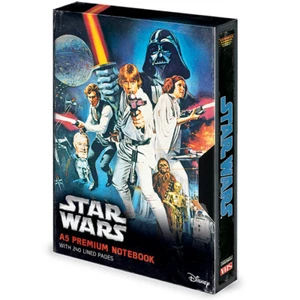STAR WARS A NEW HOPE VHS PREMIUM A5 BOUND NOTEBOOK 100% OFFICIAL QUALITY MERCH - Picture 1 of 3