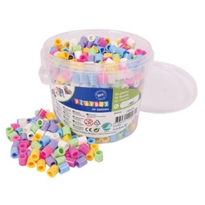 Playbox XL Bügelperlen 900 Stück pastell Farbmix im Eimer - Bild 1 von 2
