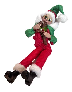 RAZ Imports Sching Through The Snow 16" Sci Posable Lady Elf Ciaspole 2023 - Foto 1 di 5
