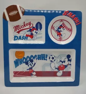 Kohls Disney By Jumping Beans Topolino SPORTS vassoio piatto bambino diviso antiscivolo - Foto 1 di 11