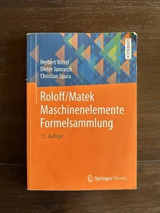Roloff/Matek Maschinenelemente Formelsammlung - Bild 1 von 1