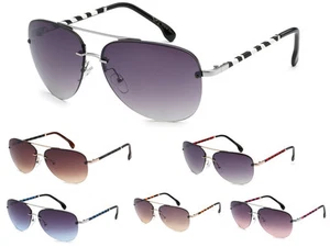 Gafas de sol clásicas aviador retro sin montura para hombre y mujer en muy buen estado + bolsa suave - Imagen 1 de 10