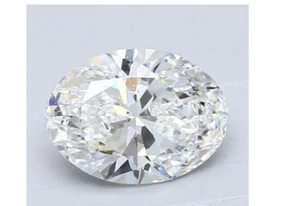 DIAMANTE 1 CT E COLORE IMPECCABILE NATURALE SCIOLTO TAGLIO OVALE BRILLANTE CERTIFICATO GIA - Foto 1 di 7