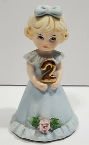 Vintage Enesco Growing Up Birthday Girls 2 Year Old Blonde EUC 1981 - Picture 1 of 6