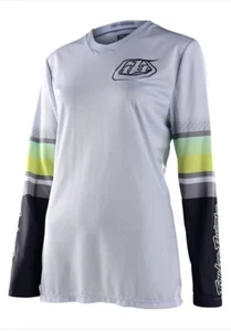 TLD WOMENS GP JERSEY WARPED WHITE 30832701 - Picture 1 of 4