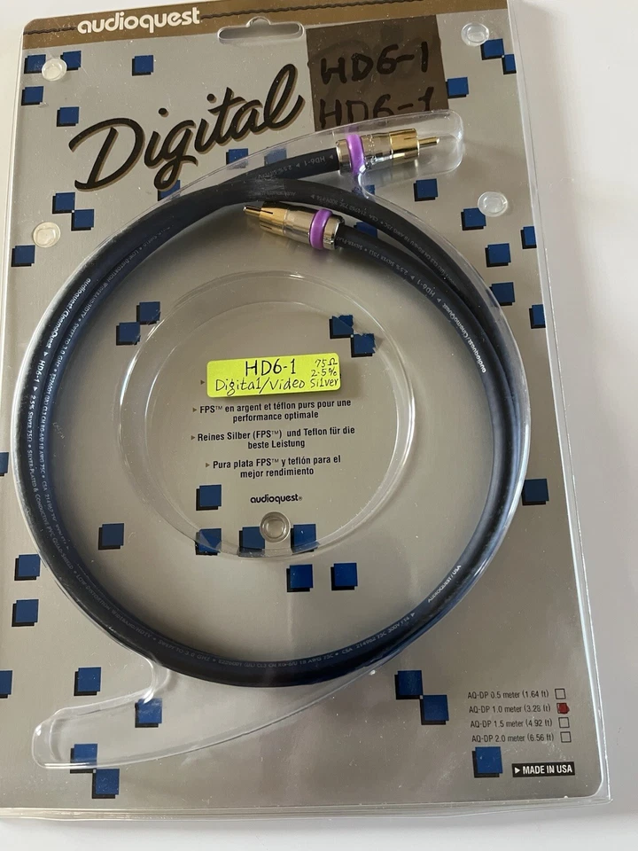 AudioQuest HD6-1 | 75ohm Digital  1m - Image 1 of 1