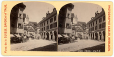 Vintage Stereo, Switzerland, Thun Stereo Card - Photomechanical 8.5x17.5 Cir