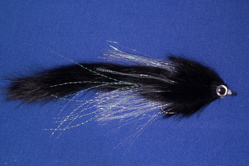 Fliegentom 1718 Raubfischzonker schwarz - Hechtstreamer/ Pike Streamer / Bunny - Bild 1 von 1