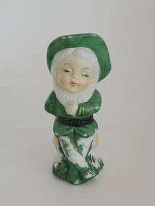 Elfo Pixie Hada Enano Gnomo Ropa Verde Sombrero Figura 4"" De Colección Signos de Desgaste - Imagen 1 de 6