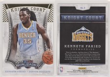 2013-14 Panini Crusade Knight Court Gold /10 Kenneth Faried #9