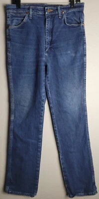 Wrangler Pants Mens Jeans 33X34 Blue Cowboy Retro Workwear Mexico Made Outdoors - Imagem 1 de 4