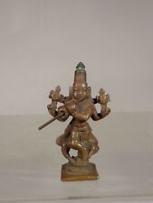 Antique Indian Copper Bronze Deity Buddhist Figure Hindu Vishnu Miniature