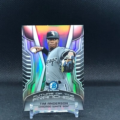 2014 Tim Anderson Mini Bowman Chrome Refractor Future Of The Franchise Insert - Image 1 of 2