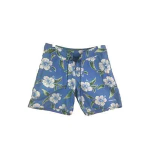 Patagonia Damen Board kurze Badehose blau weiß grün Blumenmuster Kordelzug 5/S - Bild 1 von 13
