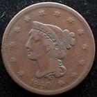 New ListingKappyscoins G8309 1840 Vg Fine Braided Hair Large Cent