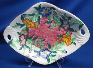 Staffordshire von Maling LUSTER FLORAL SERVIERSCHALE 11,5'w X 8,25"l - Bild 1 von 6