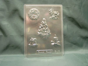 TREE HOLLY BELLS CHRISTMAS CHOCOLATE MOULD ASSORTMENT - sweets cake decorating - Picture 1 of 1