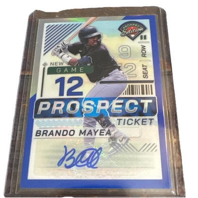 2024 Panini Prospect Edition Brando Mayea #185 Blue Prizm Signatures /149 RC  - Image 1 of 3