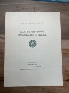 6 Jun 1948 Lake Erie College Baccalaureate Service Program Painesville Ohio B40 - Picture 1 of 7