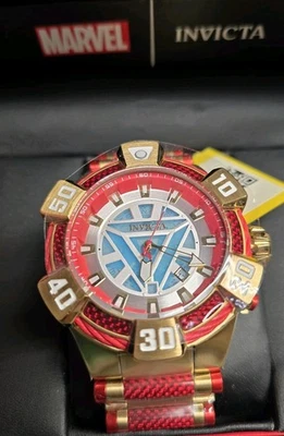 HomeInvicta Marvel - Reloj de cuarzo Ironman 38021 para hombre - 52 mm Foto 1 de 4