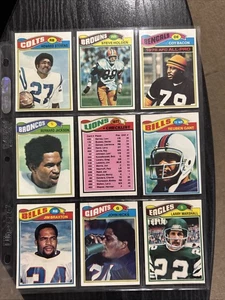 1977 TOPPS FOOTBALL 9 CARD LOT - Picture 1 of 2