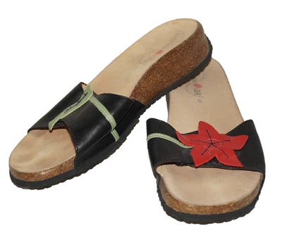 Sandalias sin cordones HAFLINGER de cuero negro EVITA 40 EUR Foto 1 de 4