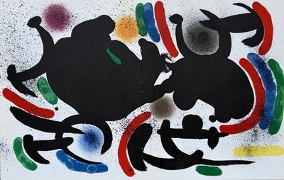 JOAN MIRO LITOGRAFIA ORIGINAL VII GROSSE ORIGINAL-LITHOGRAFIE 1972 MOURLOT 863 - Bild 1 von 4