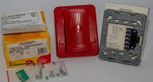 GENTEX GEH24-R 904-1205-002 Remote Audible Alarm Horn, Wall Mount, Red, 24-Vdc - Picture 1 of 5
