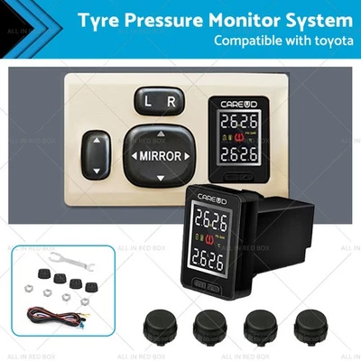 Sistema de monitoreo de presión de neumáticos con sensores externos adecuado para Toyota Hilux Foto 1 de 4